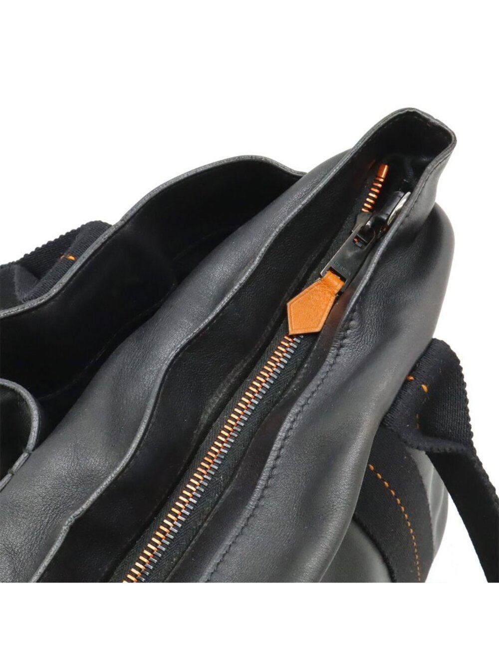 Hermes Caravan Horizontal MM Tote 2-Way Shoulder Bag Crossbody Vo Derma Leather - Picture 6 of 9